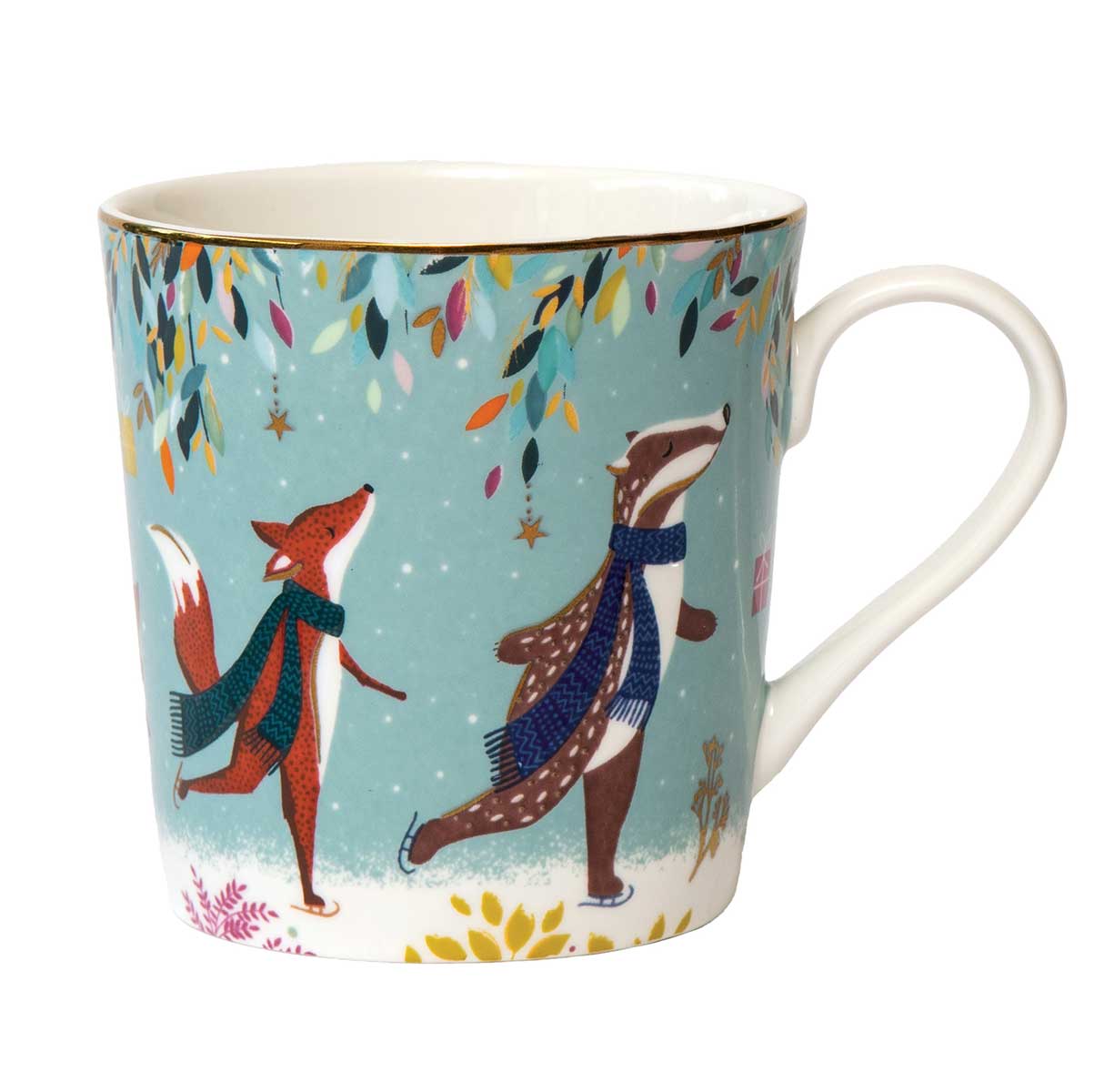 Sara Miller Woodland Tales Mug, Skaters image number null